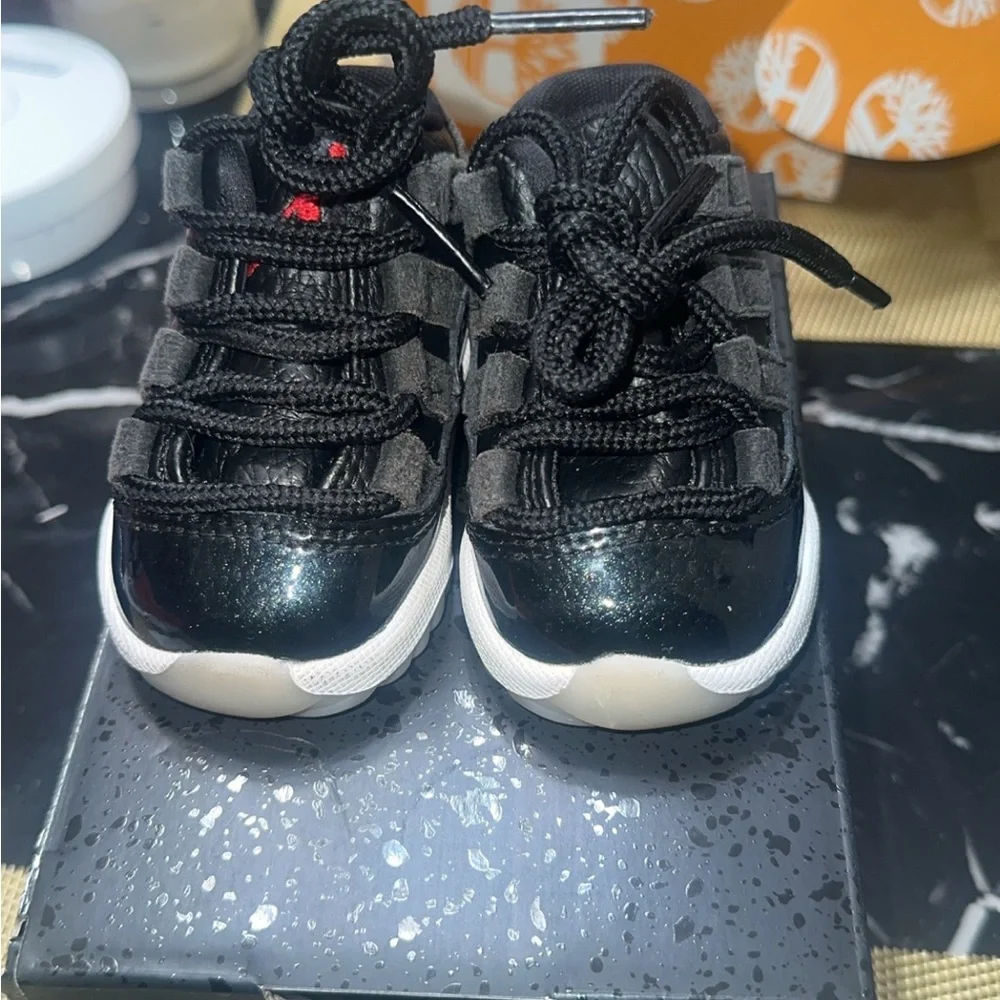Jordan Kids Black & White Sneakers